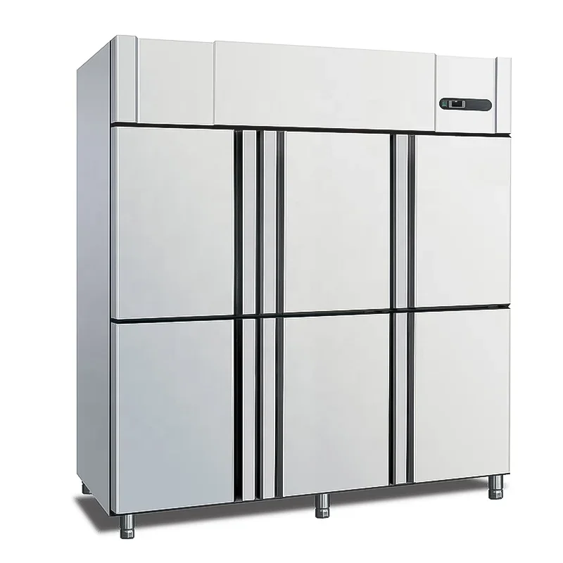 1500L Commercial stainless steel kitchen refrigerationr double temperature air cooler freezer and chiller commercial fridge