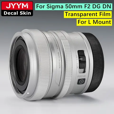 Transparent Film Sticker For Sigma 50mm F2 DG DN Decal Skin Vinyl Wrap Protective Film Coat 50 F/2 50F2 For L Mount