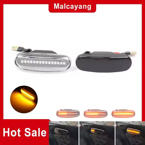 Side Repeater Lamp LED Sequential Turn Signal Light Flashing For Fiat Abarth Punto Grande Panda 199 Doblo Fiorino 3 Idea 350