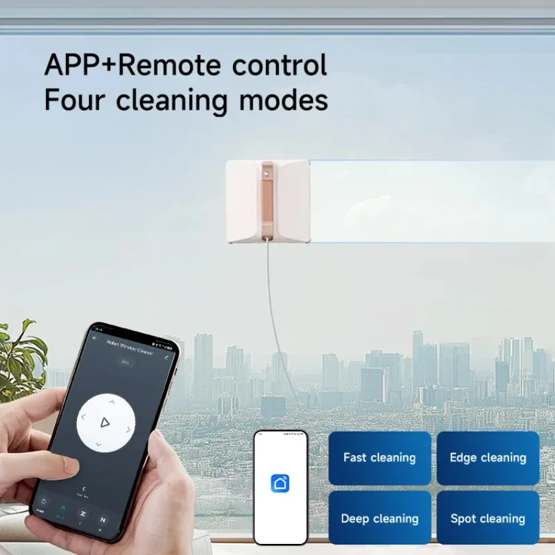 Stock Electric Remote Controlled Glass Cleaning Robot 3 Spray Modes Fast Shipping For Outdoor Hotel