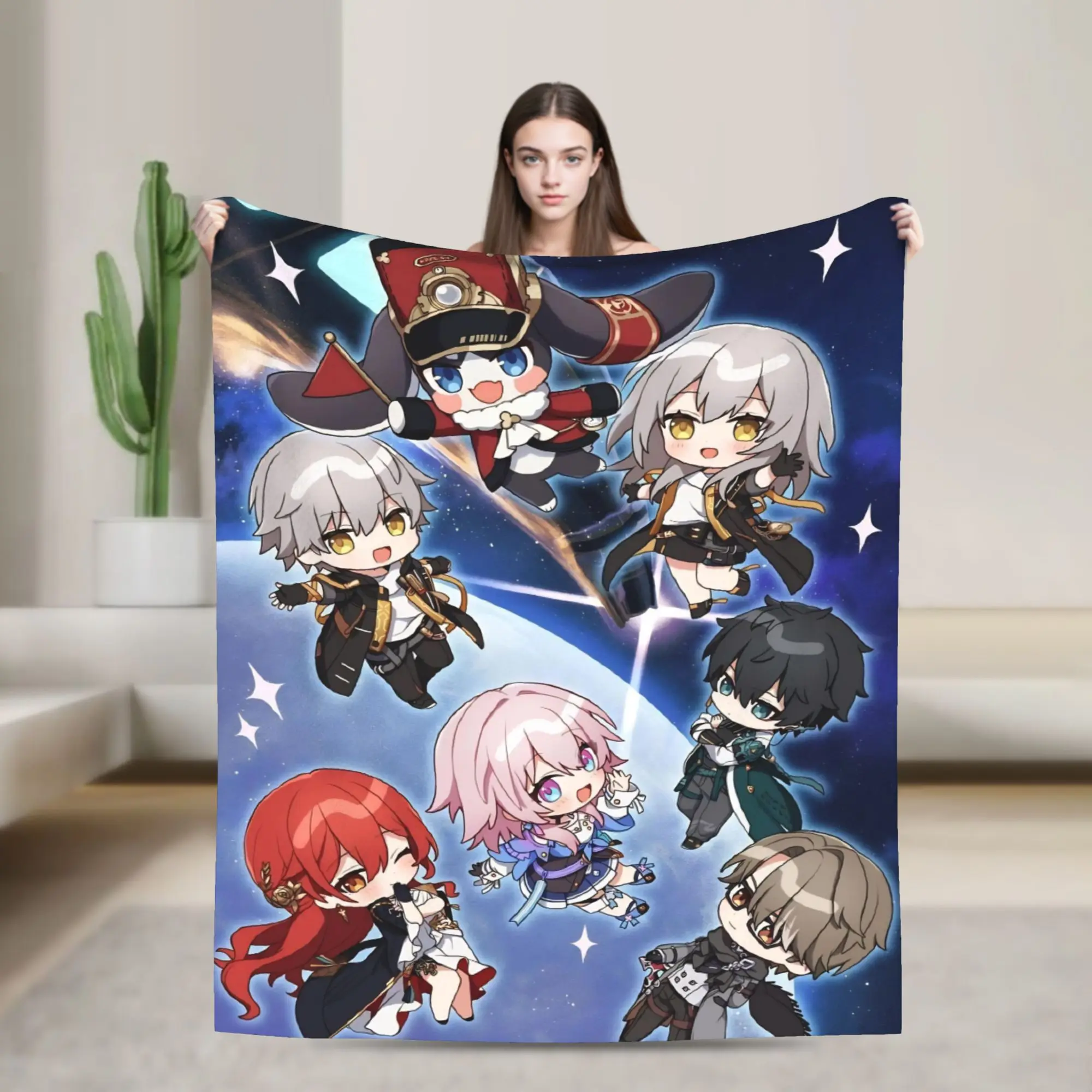 Honkai Star Rail Blanket Ultra Soft  Throw Blankets for Bed 50x60 Inch Multi-size Bedding Throws