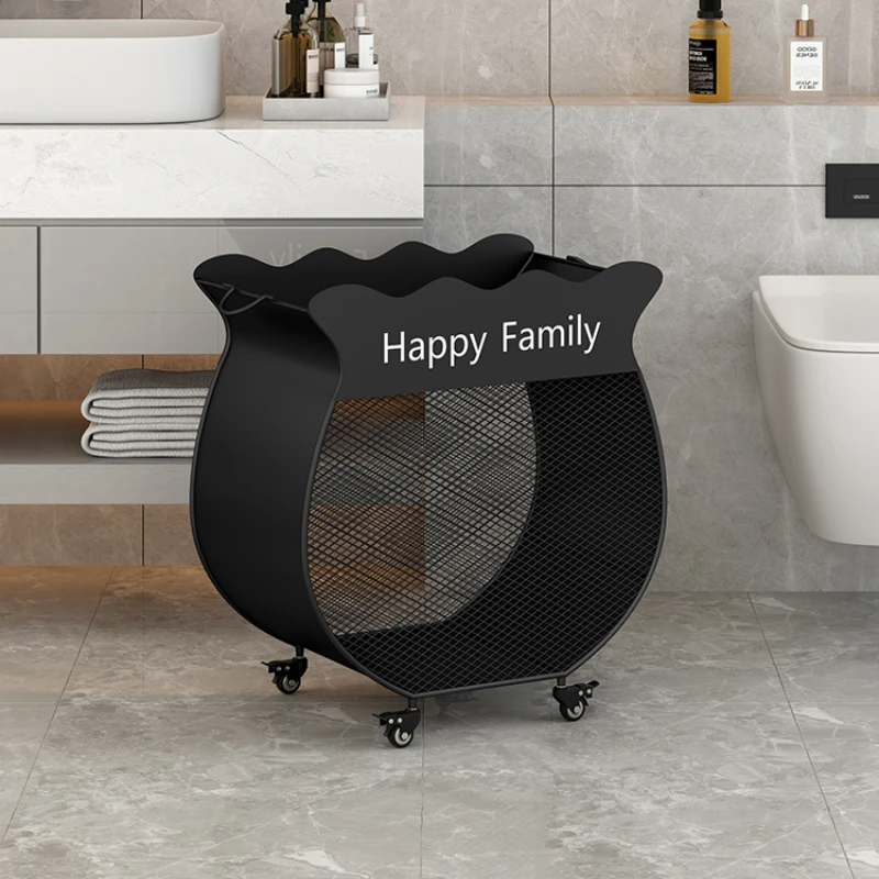 XK Laundry Basket Household High-Profile Picture Laundry Basket Bathroom Bathroom Dirty Clothes Storage Basket