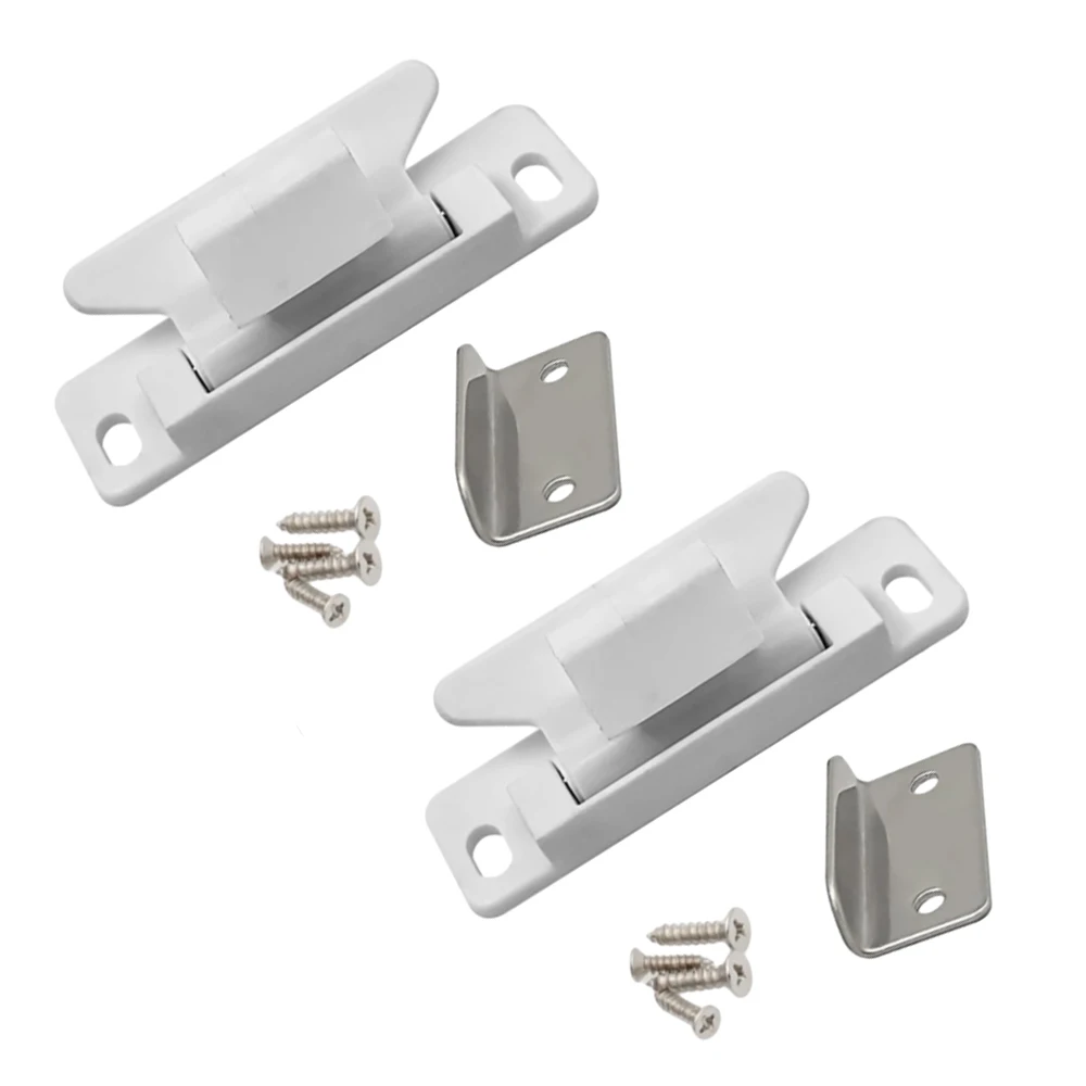 2Pcs RV Boat Cabinet Door Latch Home Furniture Lock for Marine Trailer Camper Kitchen Bathroom Closet Cupboard Buckle Latch Lock