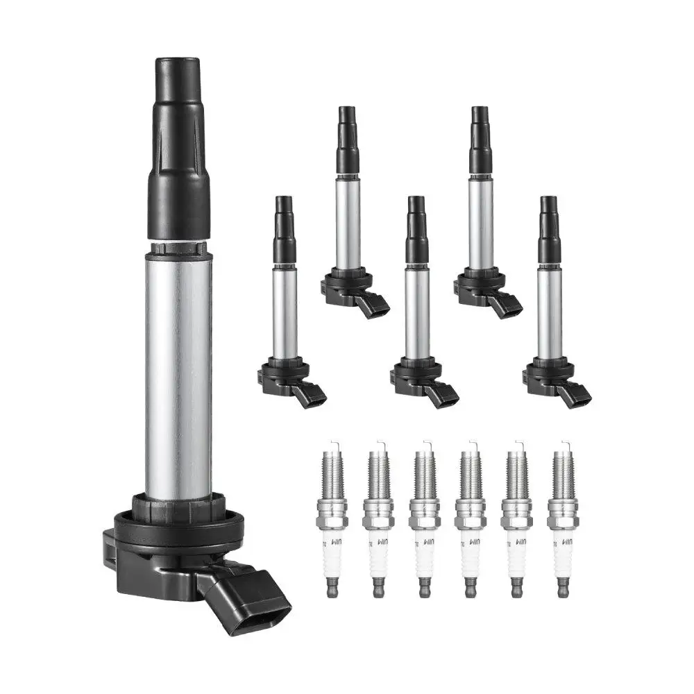 

Ignition Coil Pack and Spark Plugs Set of 4 Compatible with for Toyota Scion Pontiac