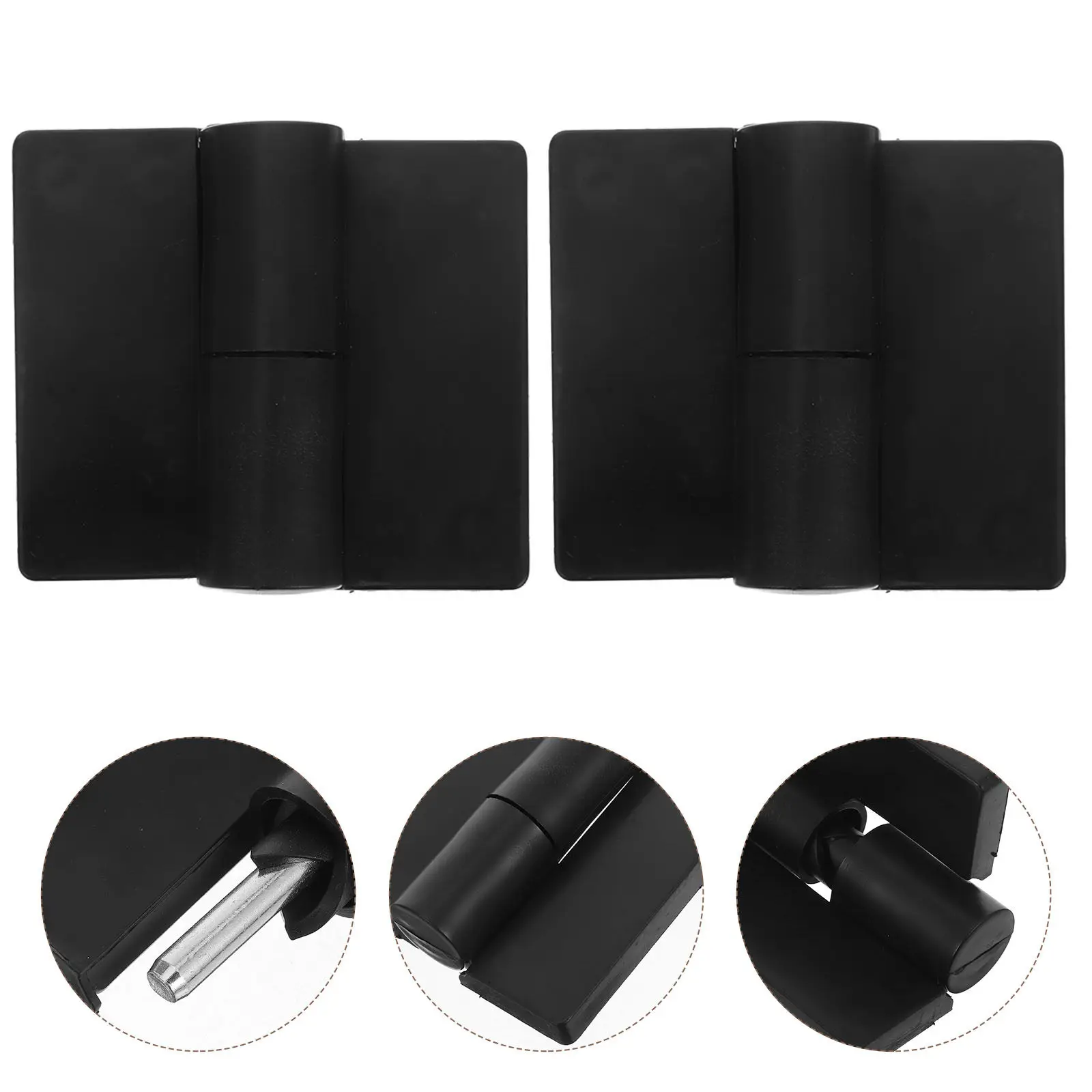 

Комплект из 4 усиленных пластиковых петель из нержавеющей стали для ворот, замки для перегородок в ванной, фурнитура для распашных дверей общественных туалетов