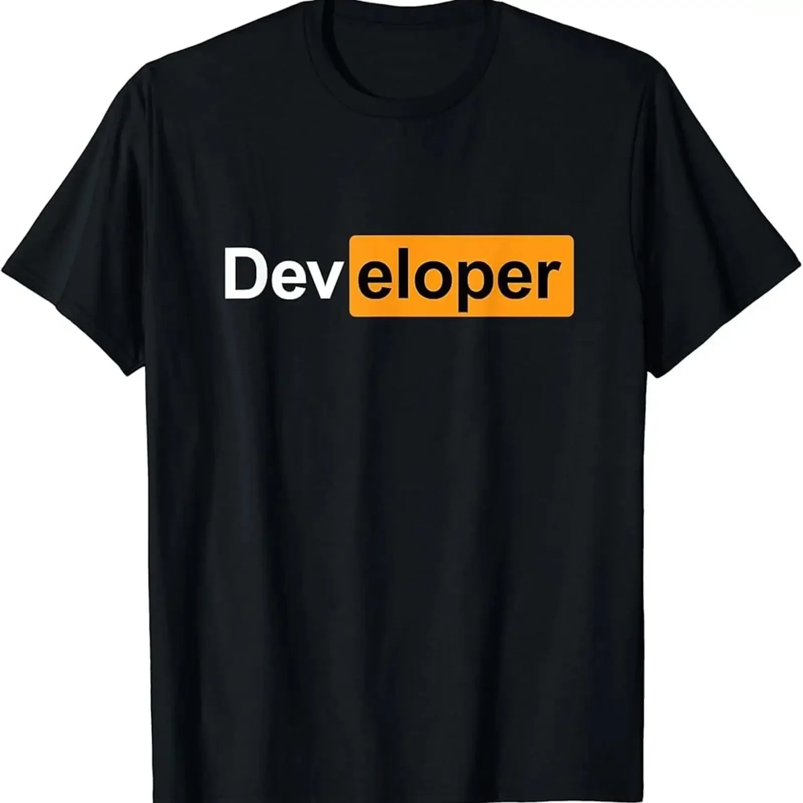 Developer Hub Programmer T Shirt vintage Washed streetwear fashion Versatile Breathable homme designer clothes Soft Slightly