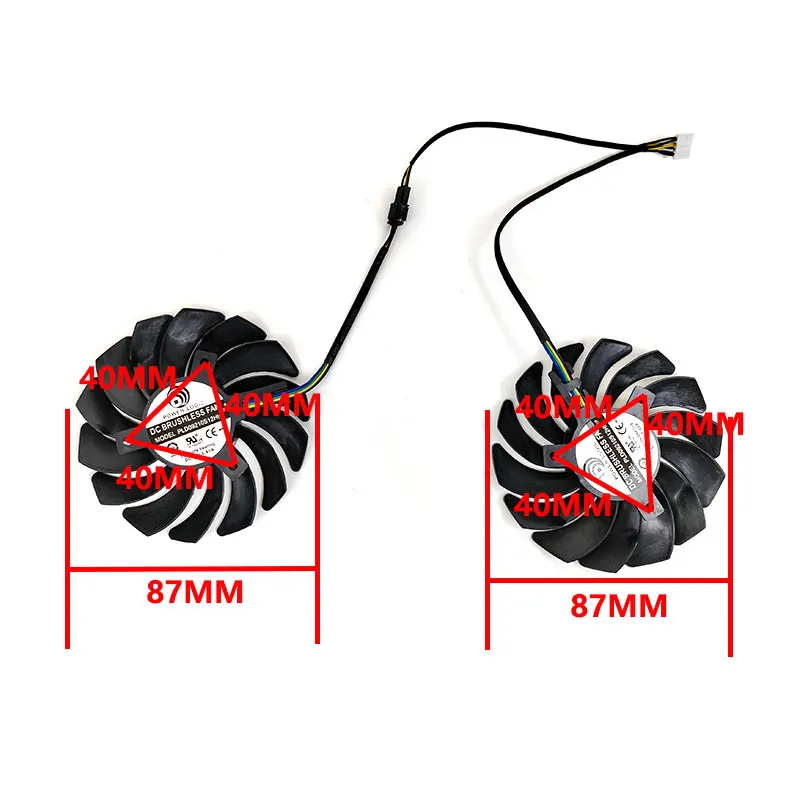 87MM 4PIN PLD09210S12HH RX 5700 XT MECH GPU fan for MSI RX 5600 XT MECH RX 5700 5700 XT MECH graphics card fan