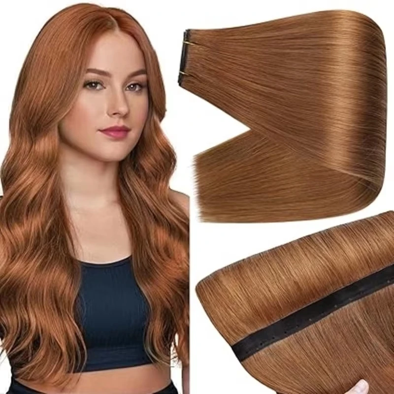 Full Shine 100 Grams Butterfly Weft Hair Extensions Human Hair Invisible Pu Hole Weft Extensions Highlight Genius Weft Hair