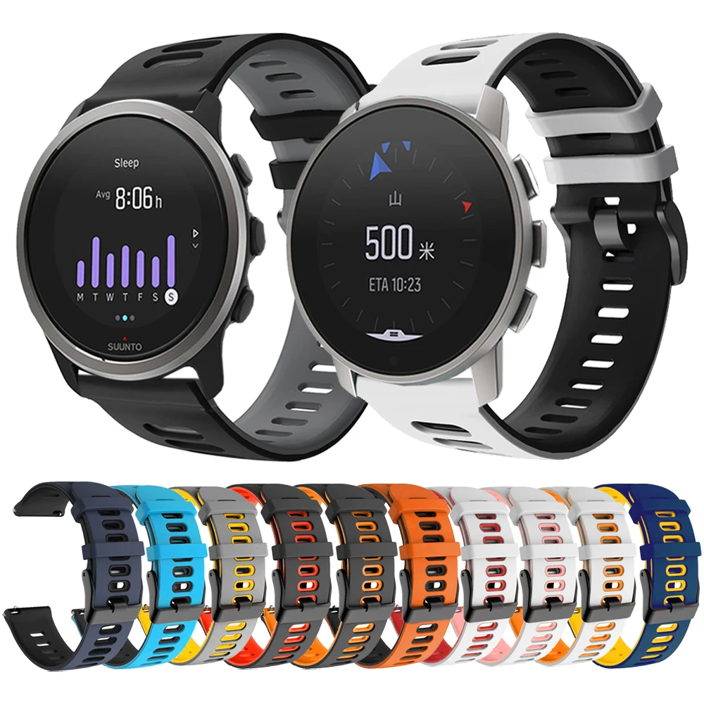 Pulseira para suunto 5 peak/suunto 9 peak/suunto 3 pulseira de relógio inteligente esportes silicone pulseira acessórios pulseira