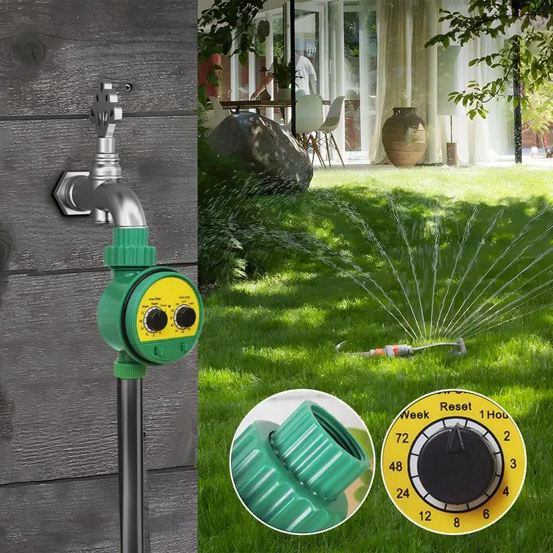 

Garden Watering Timer Outdoor Sprinkler Timing Tool Jam Proof Precision Watering Timer for Lawn Greenhouse Backyard Landscape