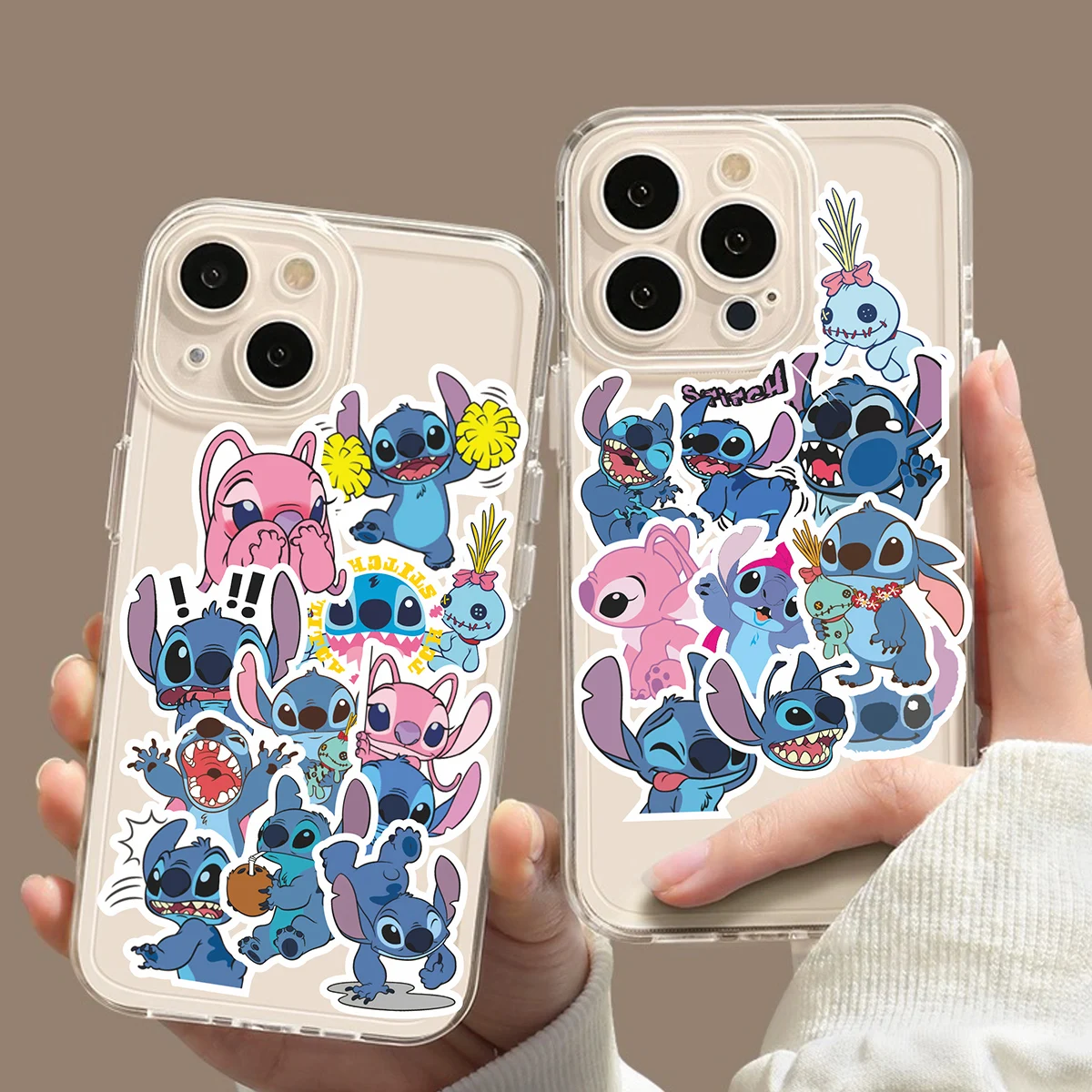 100 Buah Stiker Kartun Stitch DIY Diary Kawaii Dekorasi Grafiti Tahan Air Casing Ponsel Stiker Kulkas Skateboard Cup