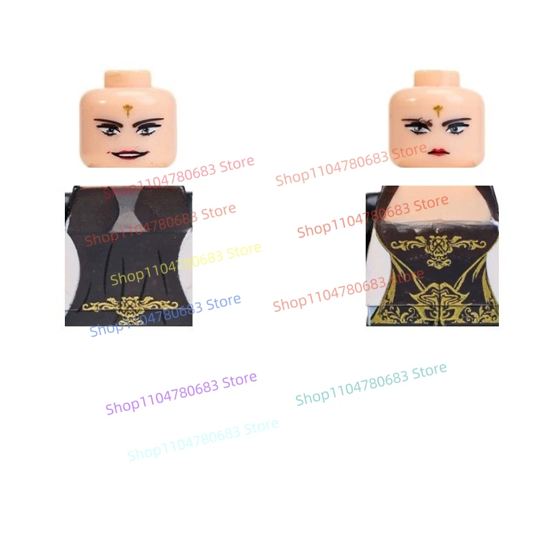 MOC New Building Block Doll Mini Doll Female Version Element Sun Shangxiang Doll Da Qiao Zhen Ji Toy Gift Ornaments Collection.