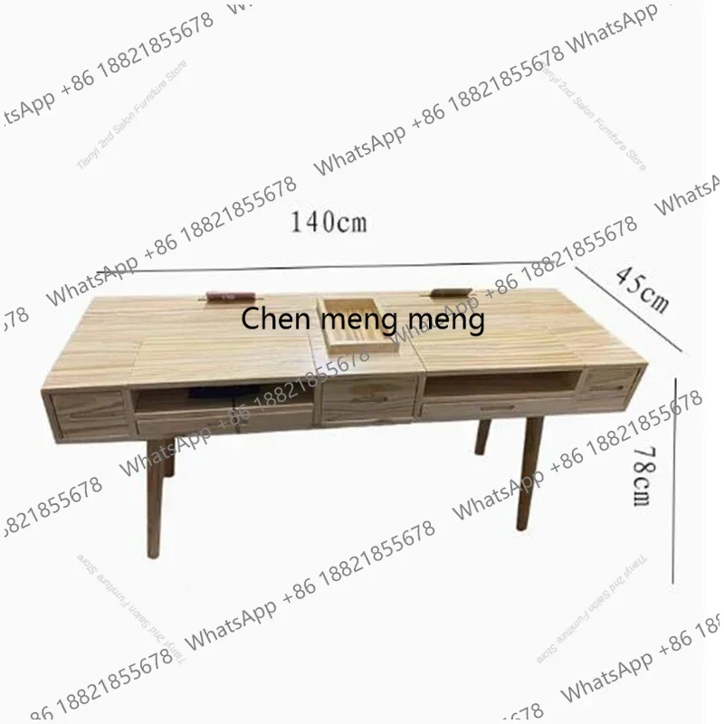 

Modern Japanese Manicure Table Wooden Retro Storage Dressing Nail Tables Simple Nail Artist Salon Furniture