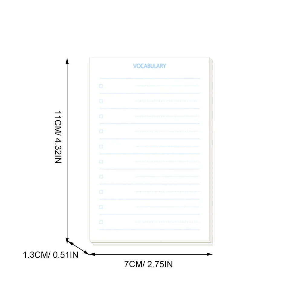 12 Units Memo Pads Small Notepad Decorative Planning Pads Compact Size Bright Color Vocabulary Notebook Record Notepad Meeting