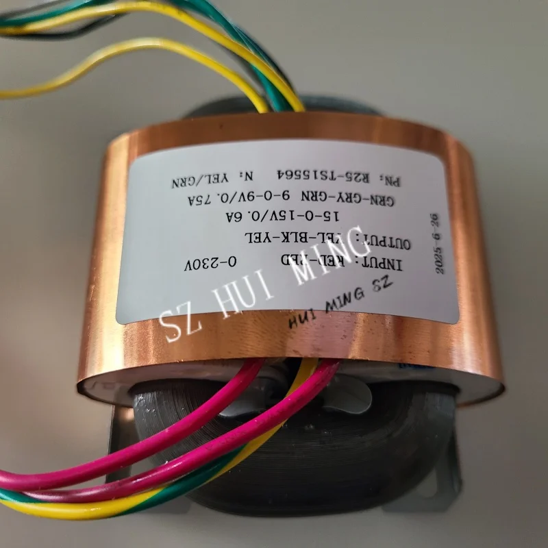 R Core Transformer 30W Dual 15V Transformers R25 230V To 15V-0-15V+9V-0-9V Custom Copper Shield DAC For Power Supply Amplifier