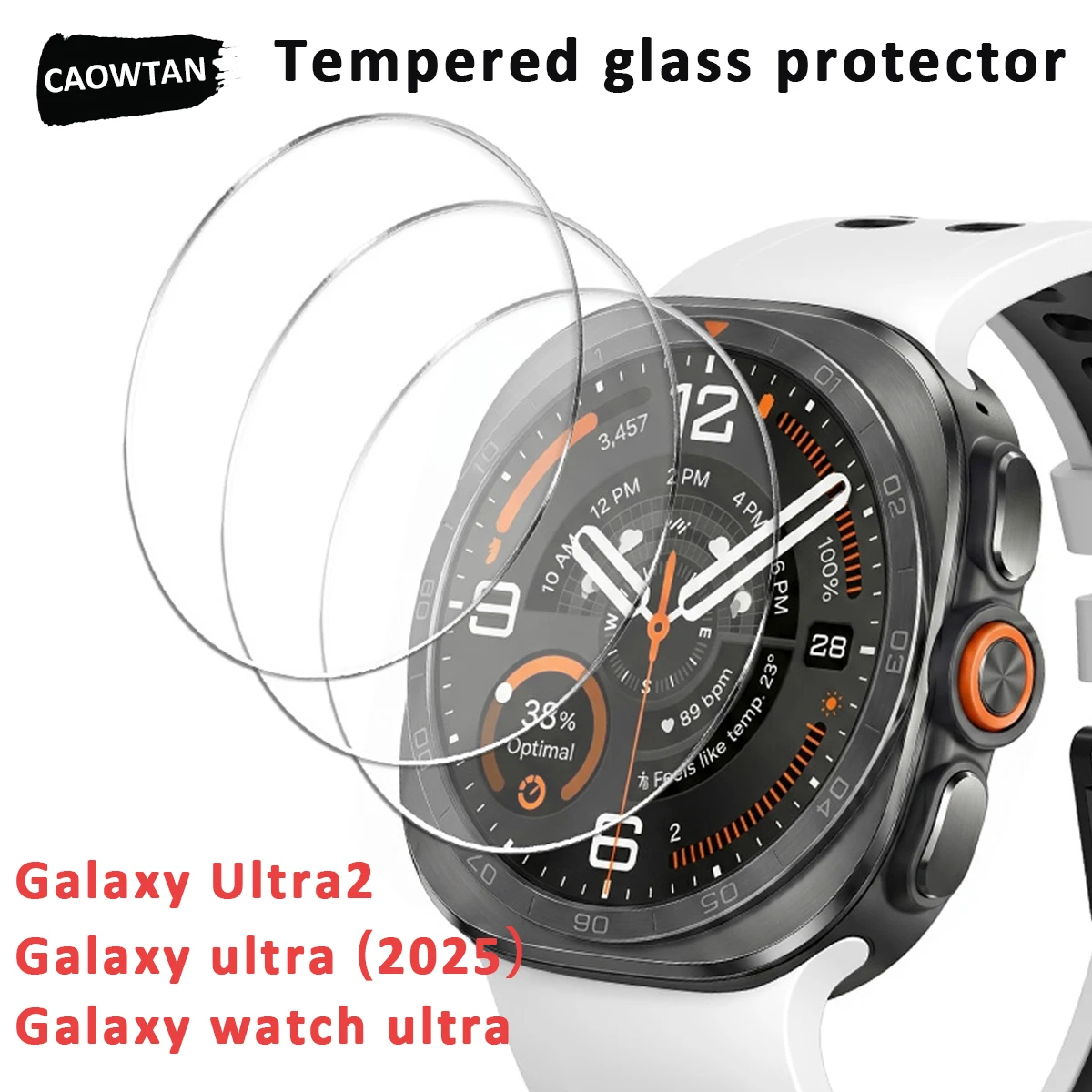 Tempered Glass Screen Protector for Samsung Galaxy Watch Ultra2 47mm Anti-Scratch for Galaxy Watch ultra 2025 7ultra Film correa
