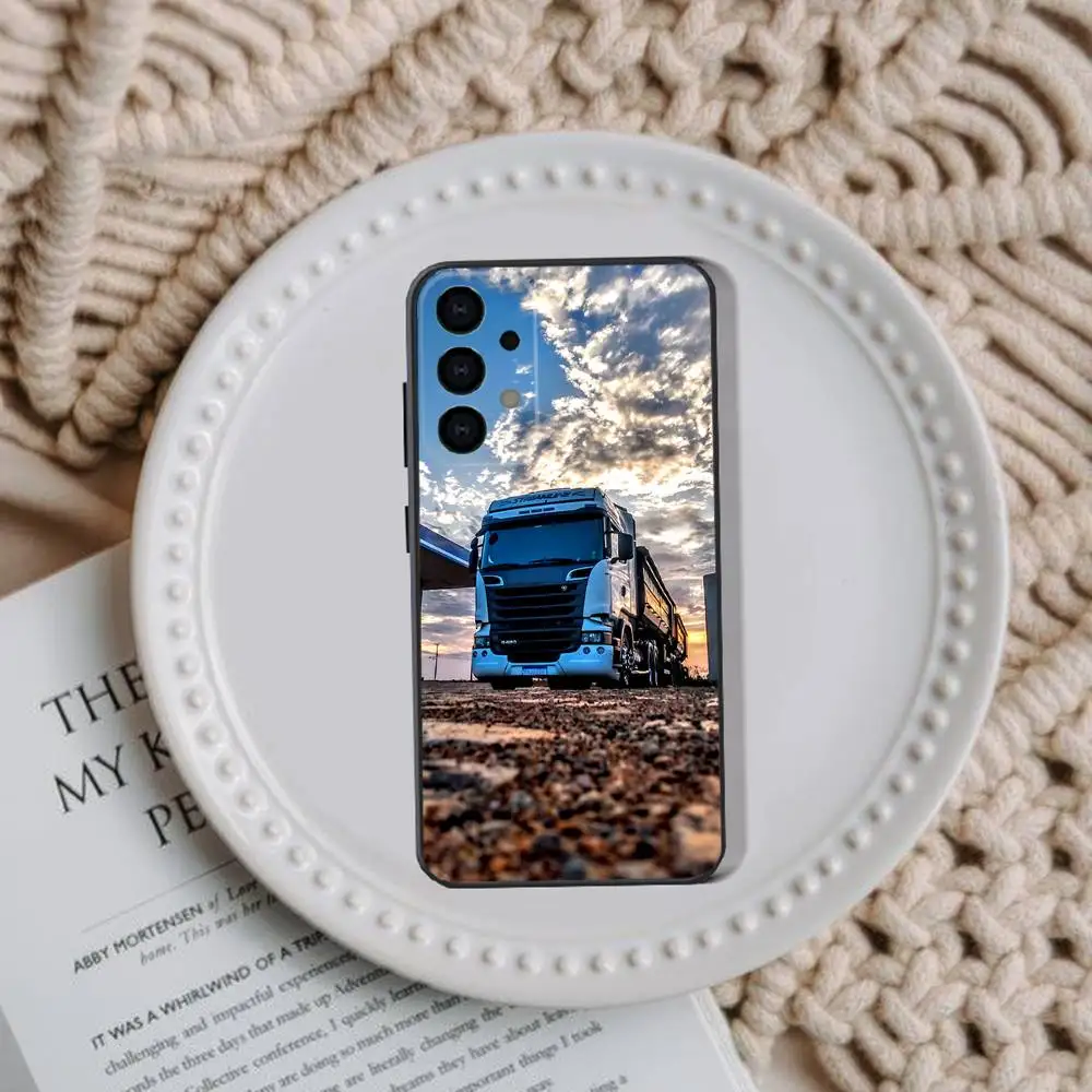 S-SCANIA Trucks SA-AB Phone Case For Samsung Galaxy A73,31,32,72,41,53,52,71,22,5G,Note,J7,8,9 Soft Black Cover