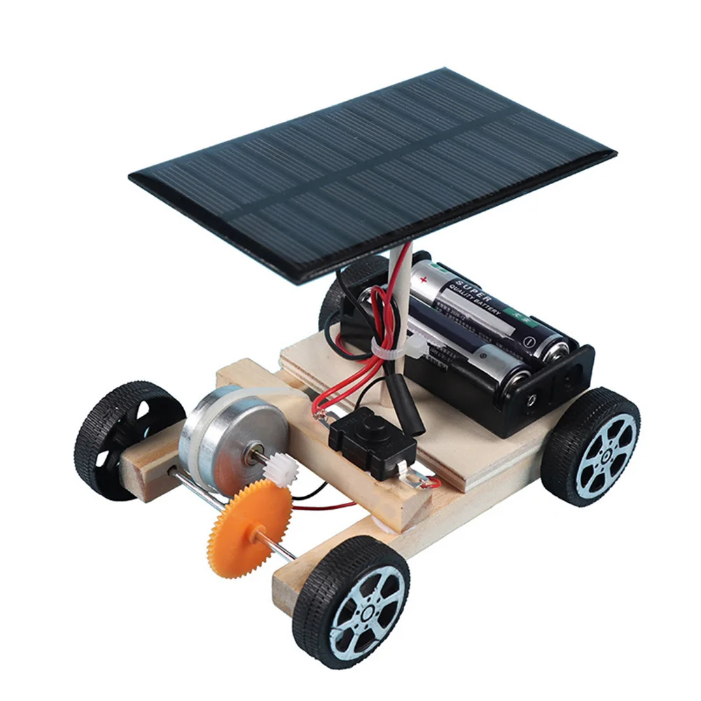 DIY Solar Car Model Toys Learning Kit Physics Experiments Kits for Children Learning Laboratory Toys Children DIY Assemble