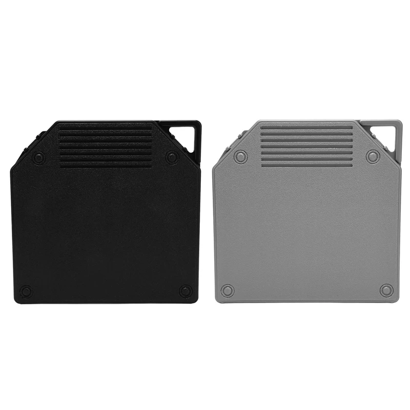 صندوق تخزين بكرة شريطية فارغة من البلاستيك حماية كاملة مفتوحة بكرة تسجيل صندوق محمول لأشرطة الصوت مقاس 10 بوصة باللون الرمادي