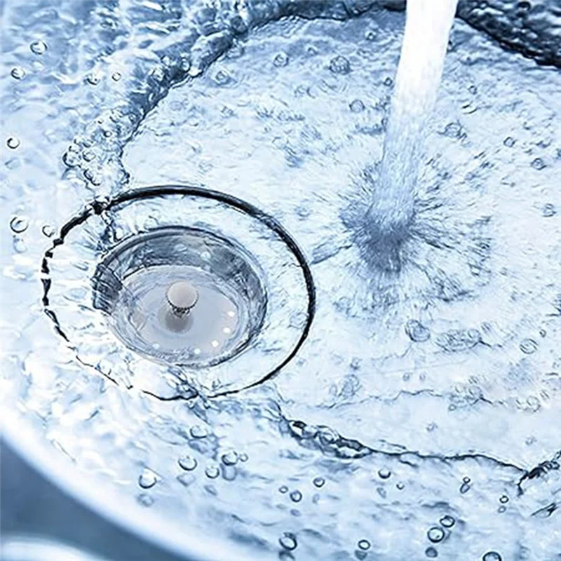 قطعتان من قابس حوض مرشح الصرف، مظلة ختم المياه، غطاء قابس حوض المطبخ، غطاء عزل المكونات متين-AT64