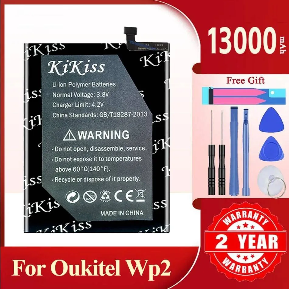 

13000Mah WP2 Mobile Phone Battery For Oukitel Fast-Charging Premium