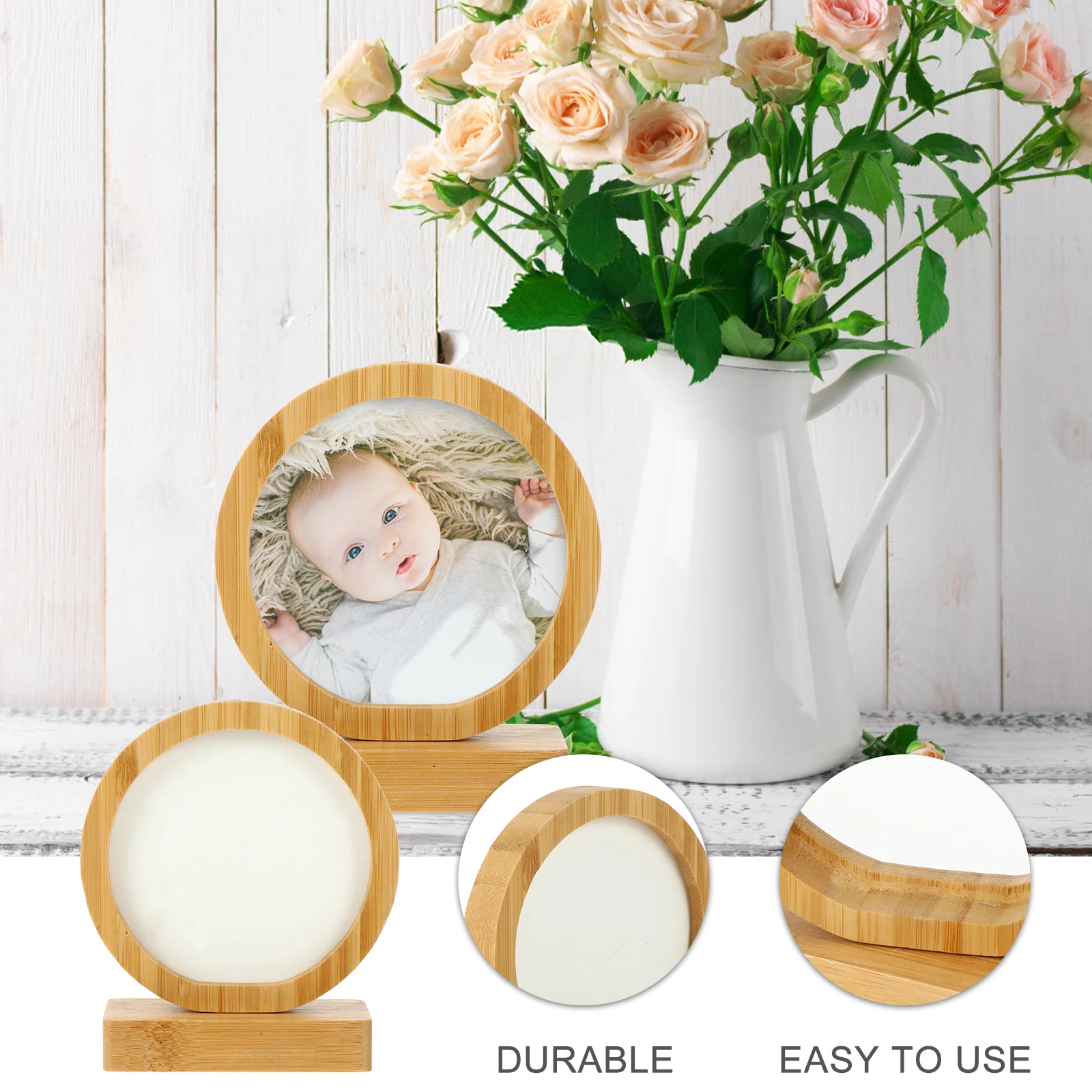 

Home Decor Magnetic Photo Frame Ornaments Picture Hangers Holder Glass Frames Child