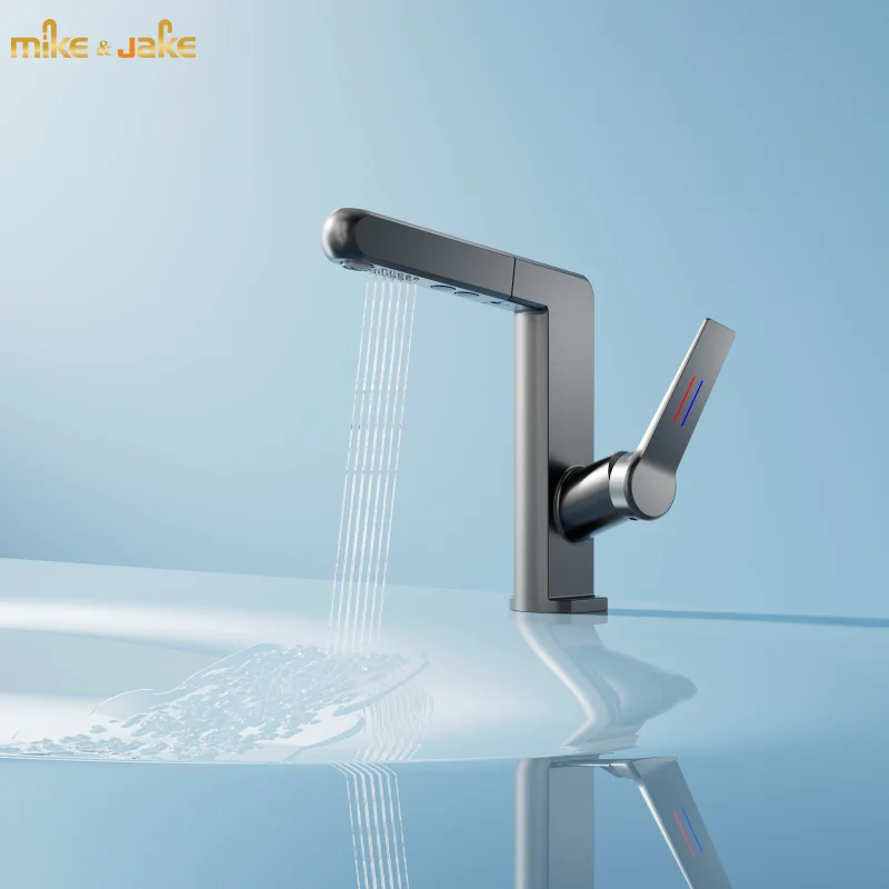 

pull out basin sink faucet Brass basin sink mixer hot and cold Kitchen water tap Pull out multifunctional kitchen Faucets