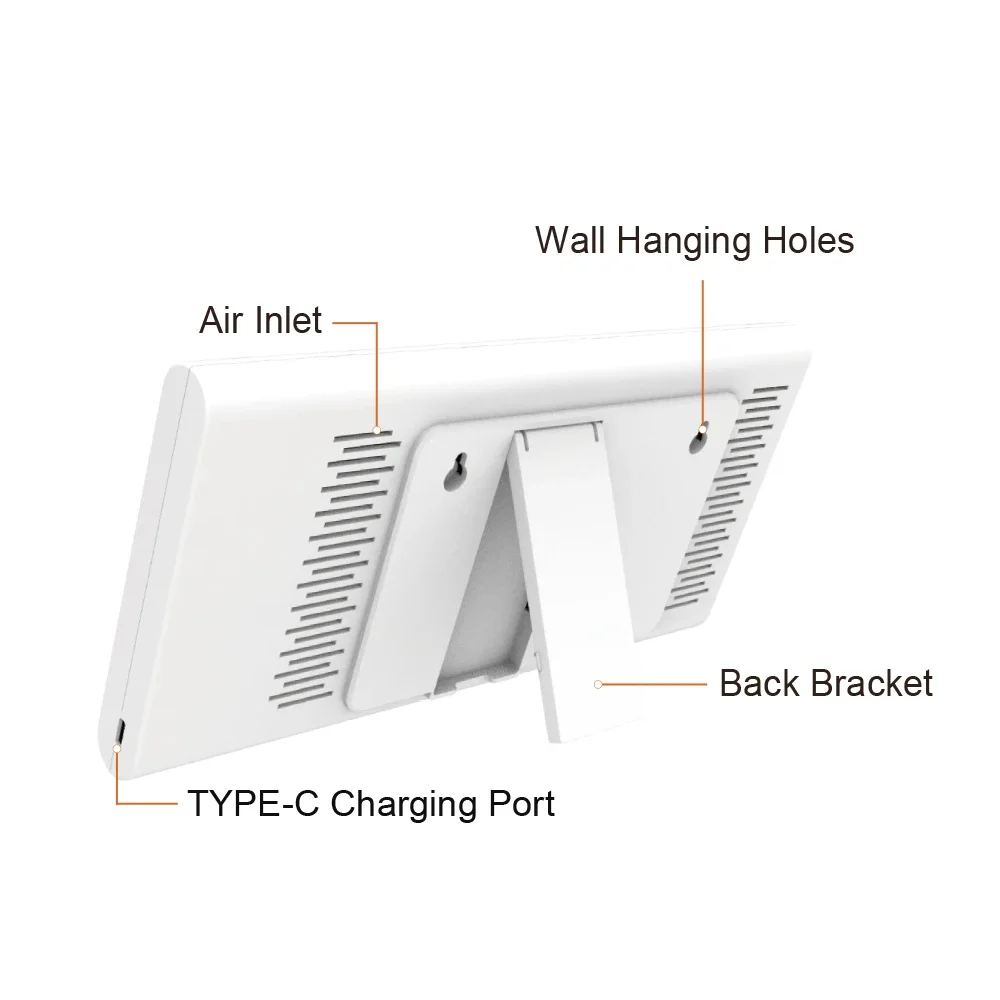 Multi-function Air Quality Monitor 9-in-1 CO2/PM2.5/PM10/HCHO/TVOC/AQI Temperature Humidity Monitor Indoor CO2 Gas Detector