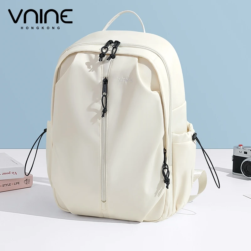 VNINE backpack, female high school student backpack, student travel backpack, 15.6-inch computer bag, male