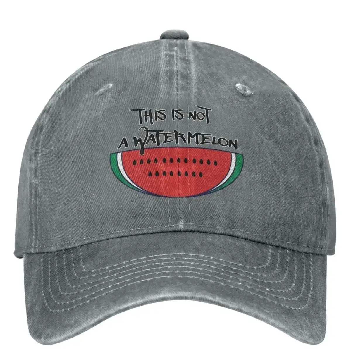 This Is Not A Watermelon Baseball Cap Men Women Fashion Casual Hats Sun Protection Rock Fashion Baseball Cap