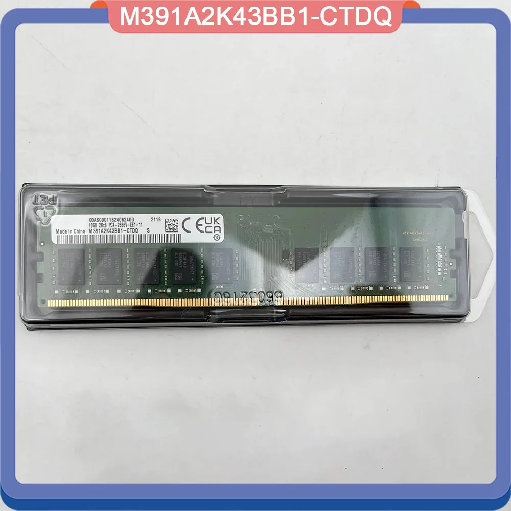 New M391A2K43BB1-CTDQ For Samsung 16G 16GB 2RX8 DDR4 2666 PC4-2666V ECC UDIMM Server Memory Fast Ship High Quality