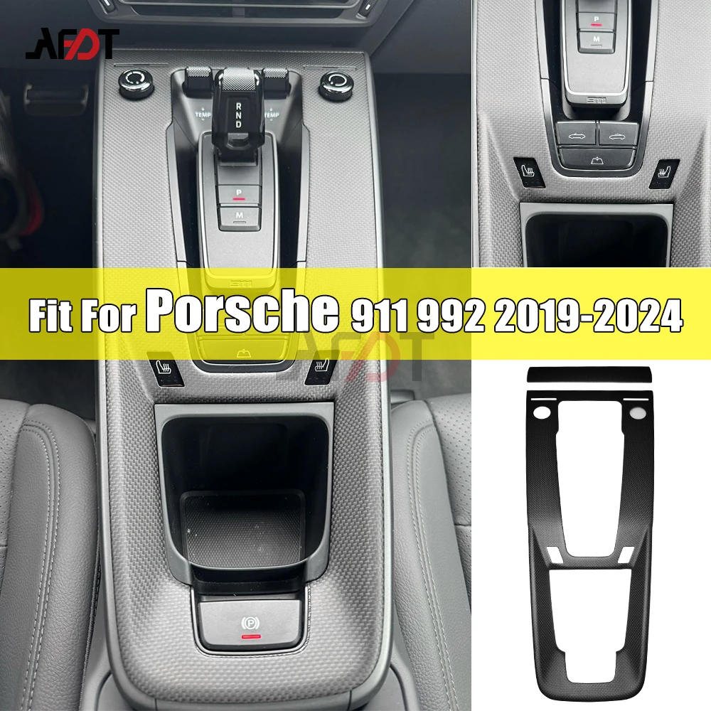 

AFDT Real Carbon Interior Center Console Gear Shift Panel Cover Trim For Porsche 911 992 Targa Carrera Turbo 2019-2024
