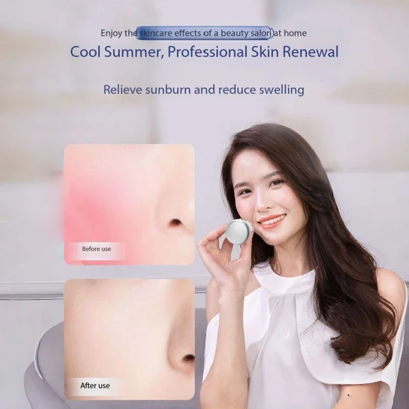 Ice Hammer Facial Cold Compress Tool, Post Surgery & Sunburn Relief, Calm Redness Swelling, Minimize Pores Cool Skin