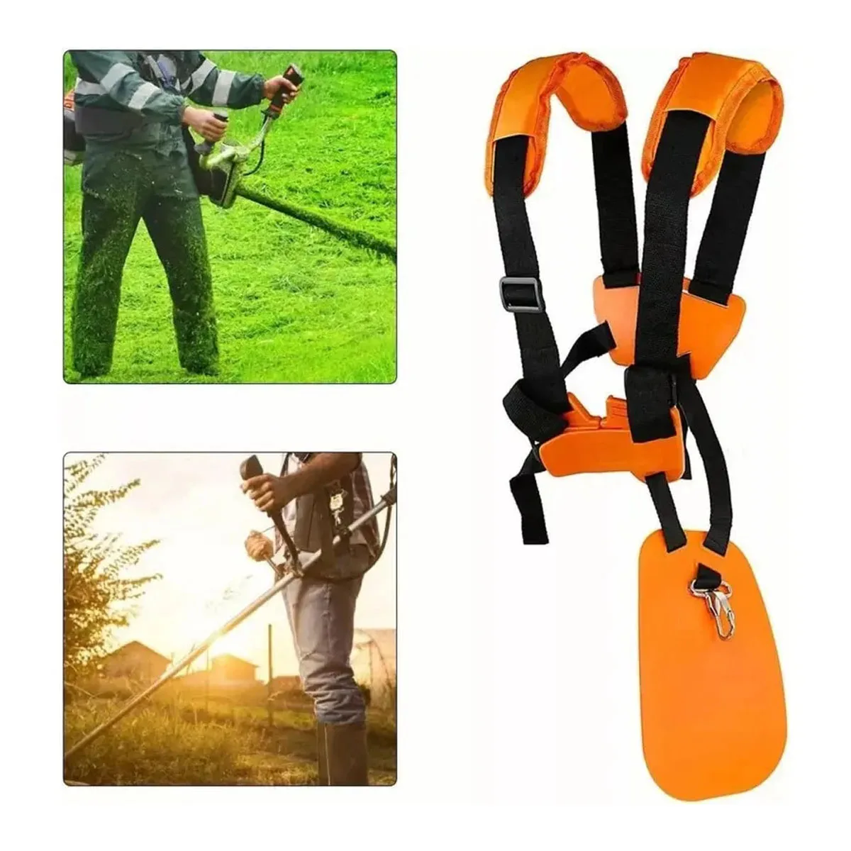 Weed Eater Strap Weed Wacker Comfort String Trimmer Strap Double Shoulder Strap, Brush Cutter Nylon Belt Weed Eater Harness ﻿