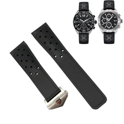 Watch  Band rubber  Soft Durable Silicone Fits TAG HEUER Strap MONACO Bracelet 22mm24mm FORMULA1 watch strap