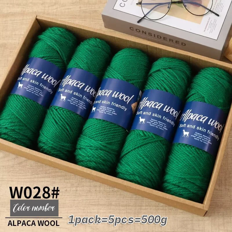 500 g alpacawolgaren, grof garen, handgeweven om warme en modieuze truien, windjacks, jassen, sjaals, hoeden, garen te maken