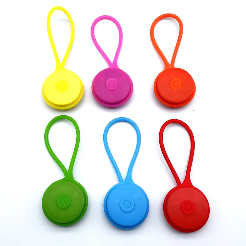 Outdoor Backpack Lights Silicone LED Night Running Warning Light Camping Riding Wind Rope Light Travel Equipment Tool Safety