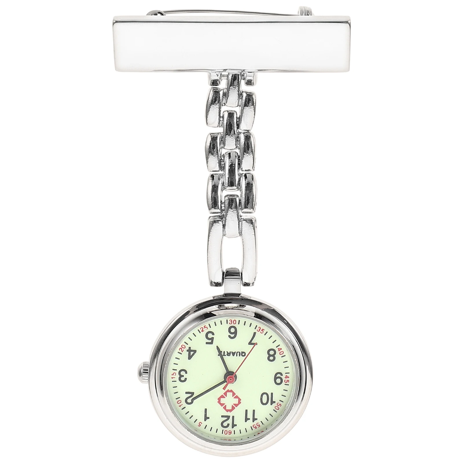

Nurse Watch Brooch Nurse Brooch Watch Silver Green Multicolor Hanging for Doctor Student Durable Long Life Gift