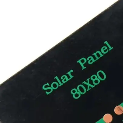 Compact 80mm Monocrystalline Solar Cell 5V 200mA For DIY Projects Compatible= With 3.7V Batteries For Outdoor Devices