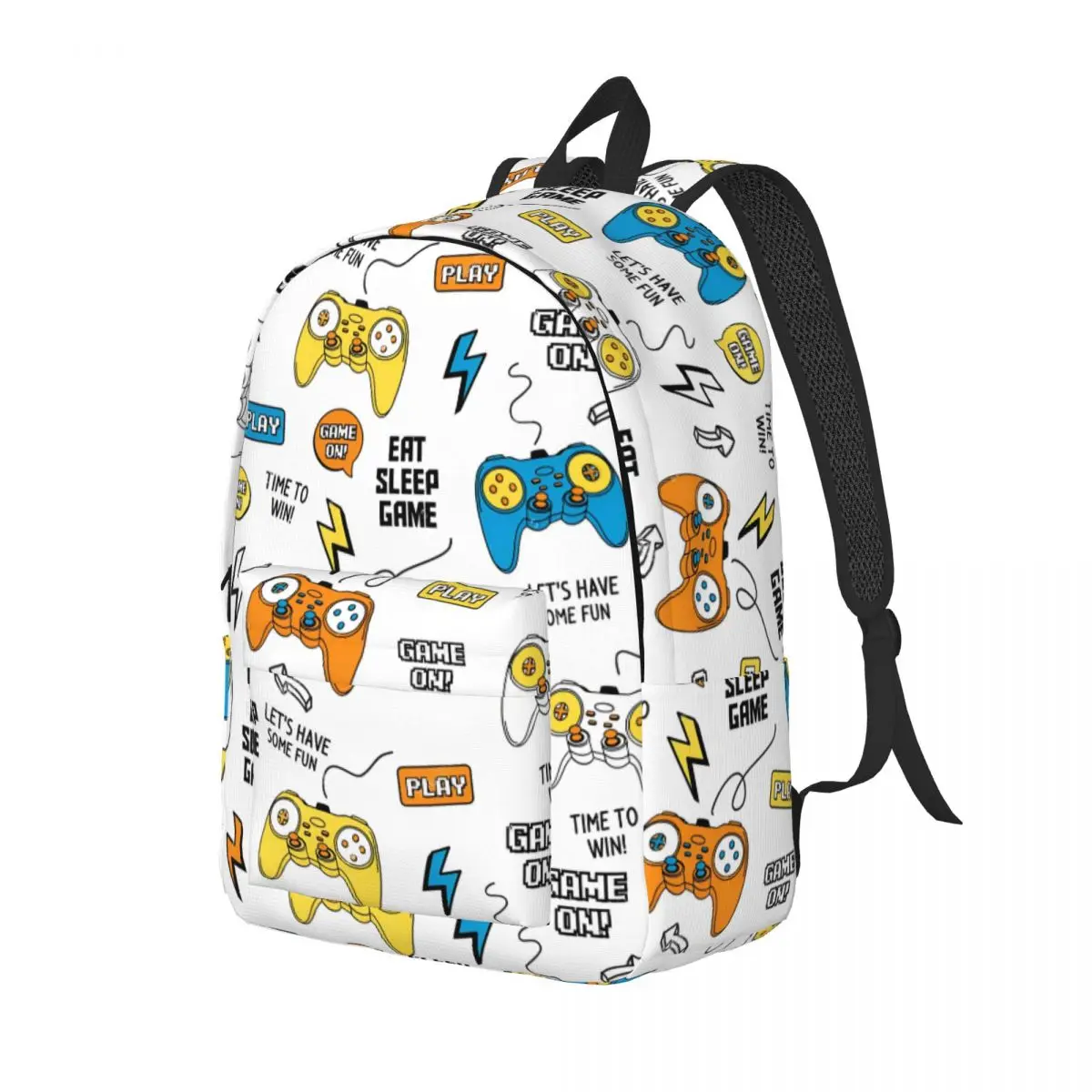 Video Game Gaming Controller Teenage Backpack Lightweight Student Hiking Travel Daypack for Men Women Laptop Shoulder Bag