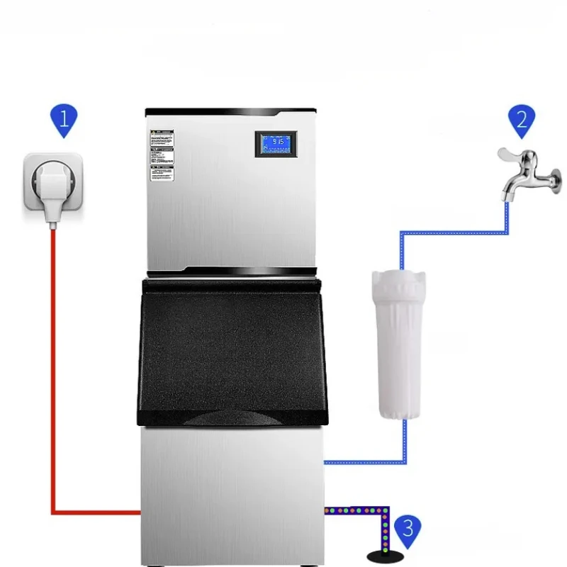 250kg 350kg 500kgIce Cube Maker Machine Fabricador De Hielo