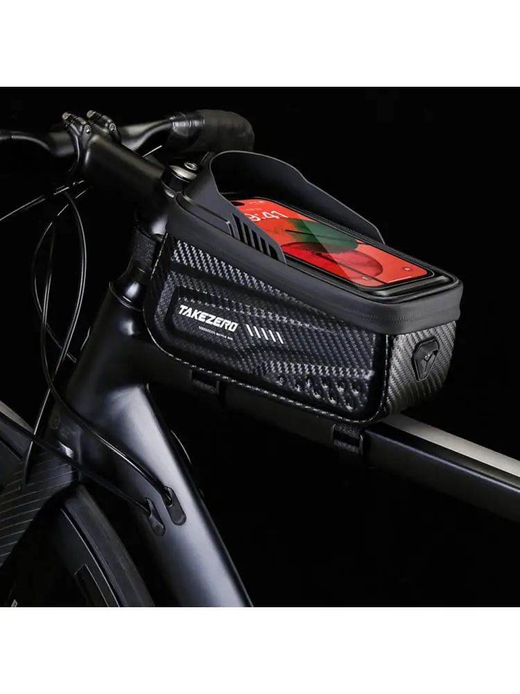 AliExpress APWIKOGER 1L Bike Front Frame Bag Waterproof Portable Cycling Bags 6.8 Inch Touch Screen Road Bike Accessories