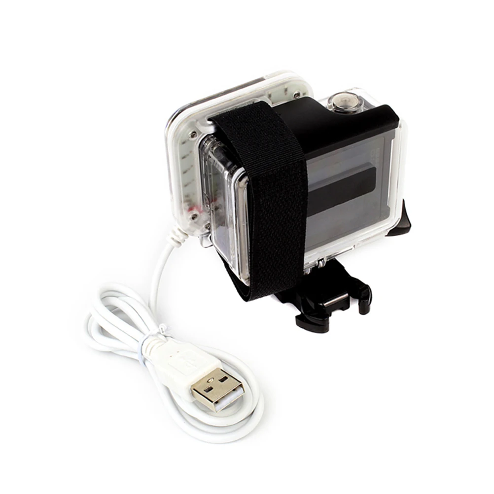 

20 Led Ring Light Hero3+ Hero4 Flashlight Usb Cable Compatible Standard Housing Shadowless Lighting Powered By Mobile