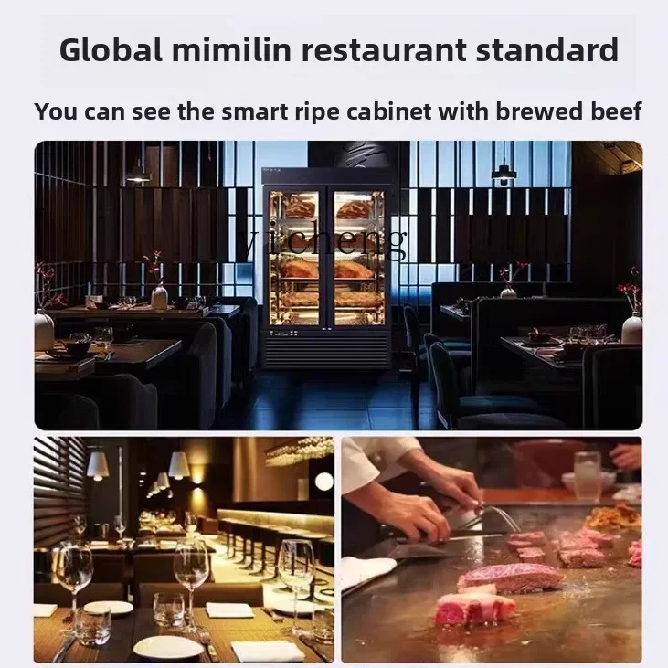 x3 Beef Maturation Cabinet Commercial Beef Cabinet Dry Wet Air-cooled Refrigerated Lamb Deep Sea Fish Display Cabinet