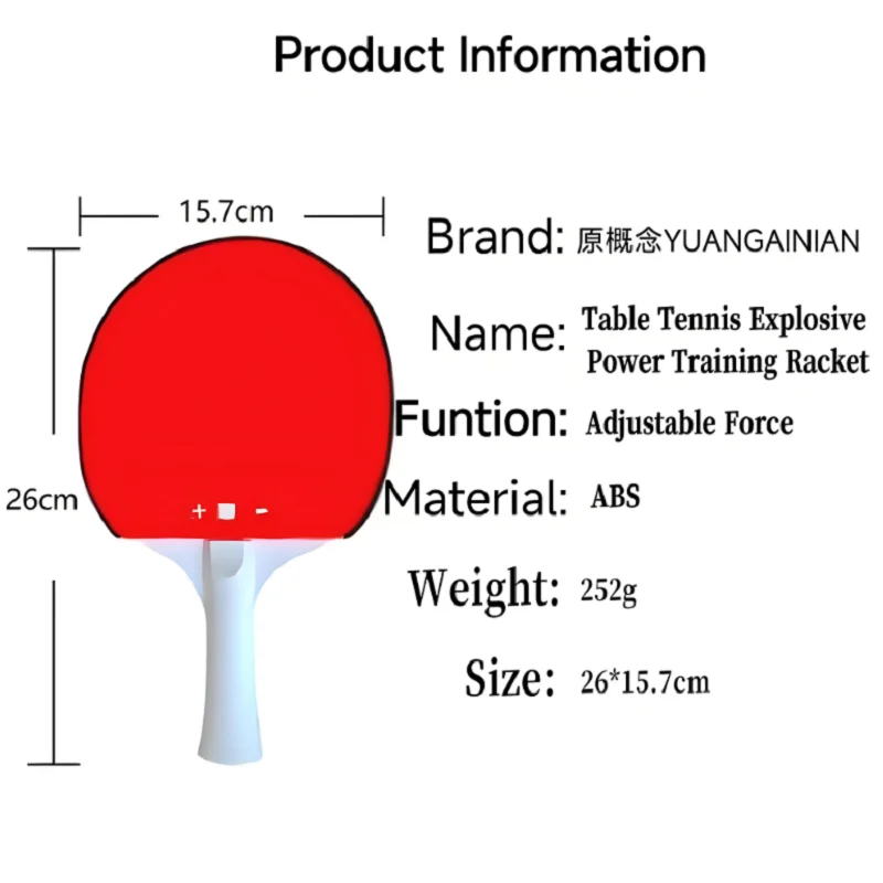 Hochelastischer Tischtennis-Swing-Trainer, auffälliger Schlagtrainer, magnetischer Kontrollsound, Sound-Point-Linkage-Training – Detail 10