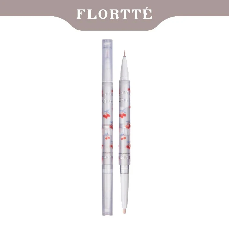 FLORTTE Nice to Meet Chu Double-Headed Silkworm Eyeshadow Pen and Eyeliner Suborbital Hypertrophic Orbicularis Pen Makeup