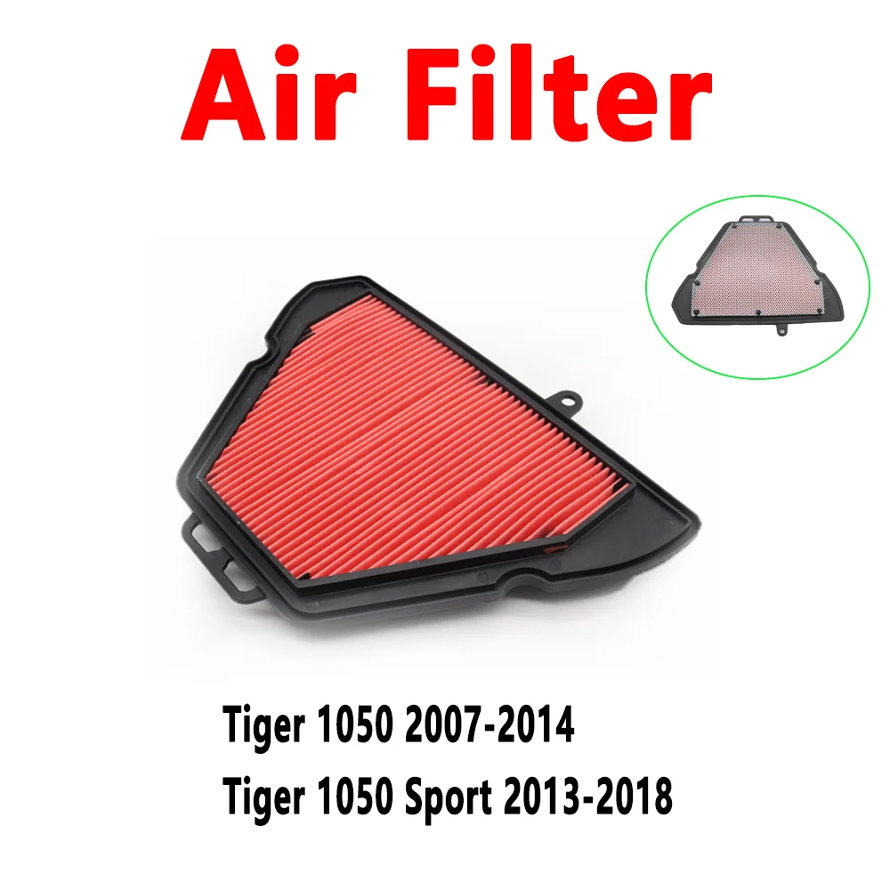 For Tiger1050 Tiger 1050 SE Sport ABS 2007-2014 2013 2012 2011 2010 2009 Motorcycle Accessories Air Filter Element