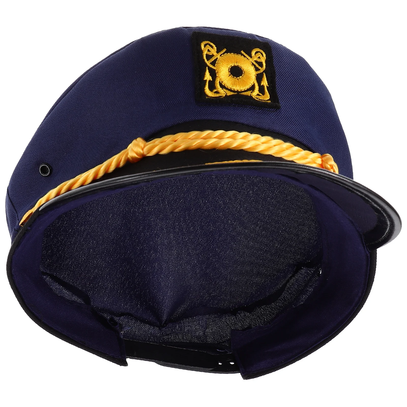 

Yacht Captain Hat Embroidered Sailor Hat Durable Party Costume Decor for Cosplay Travel Outdoor Captain Cosplay Hats