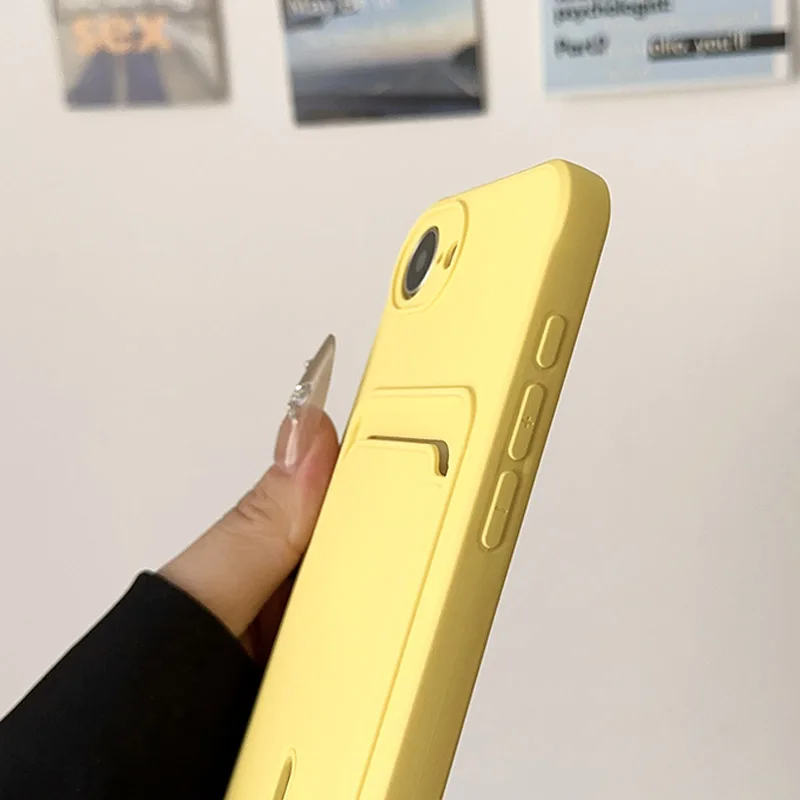 เคสโทรศัพท์สําหรับiPhone 16E 16 15 14 13 12 Mini 11 Pro Maxแฟชั่นกระเป๋าสตางค์นุ่มTPUโทรศัพท์กรณี