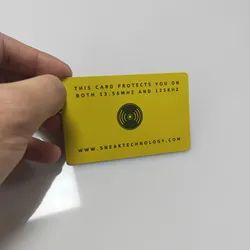 RFID Blocker para cartões de crédito e passaportes Protector, 13.56MHz, 125kHz, Protector